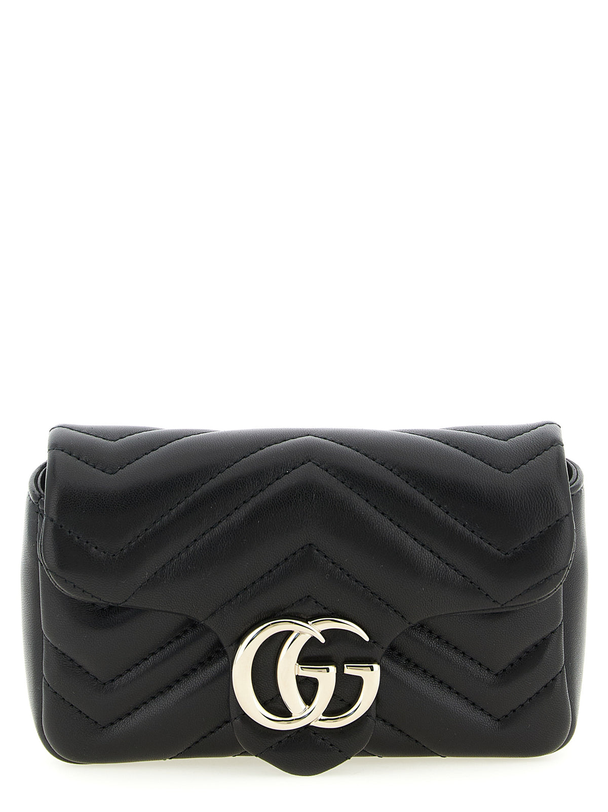 Gucci GG Marmont Mini Black Lamb Leather Shoulder Bag