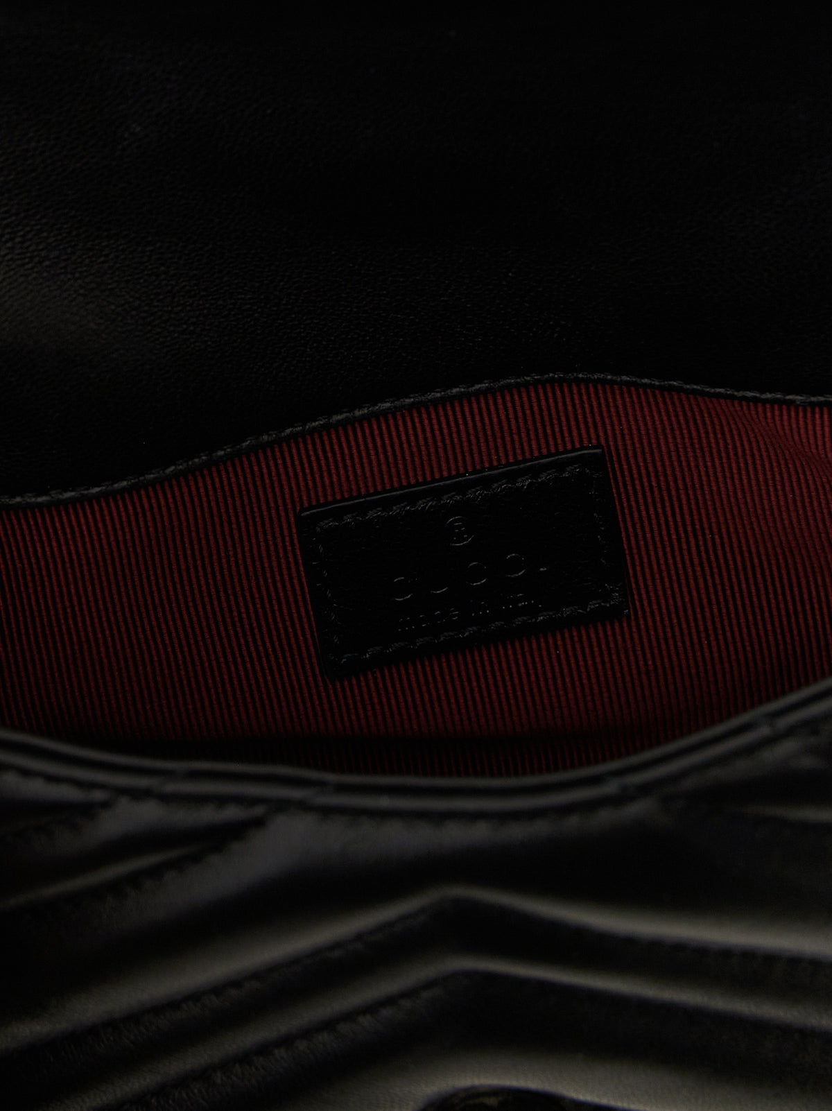 Gucci GG Marmont Mini Black Lamb Leather Shoulder Bag