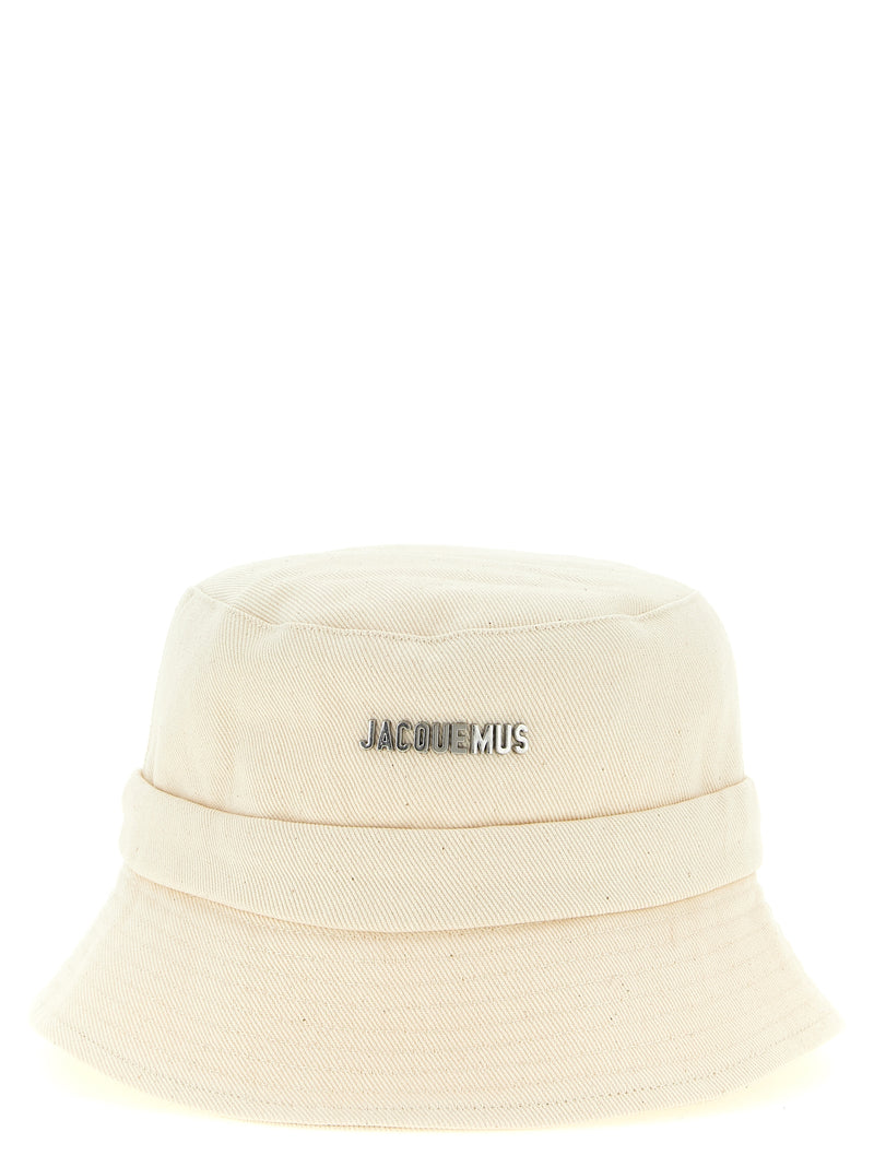 Jacquemus Le Bob Gadjo Beige Cotton Bucket Hat