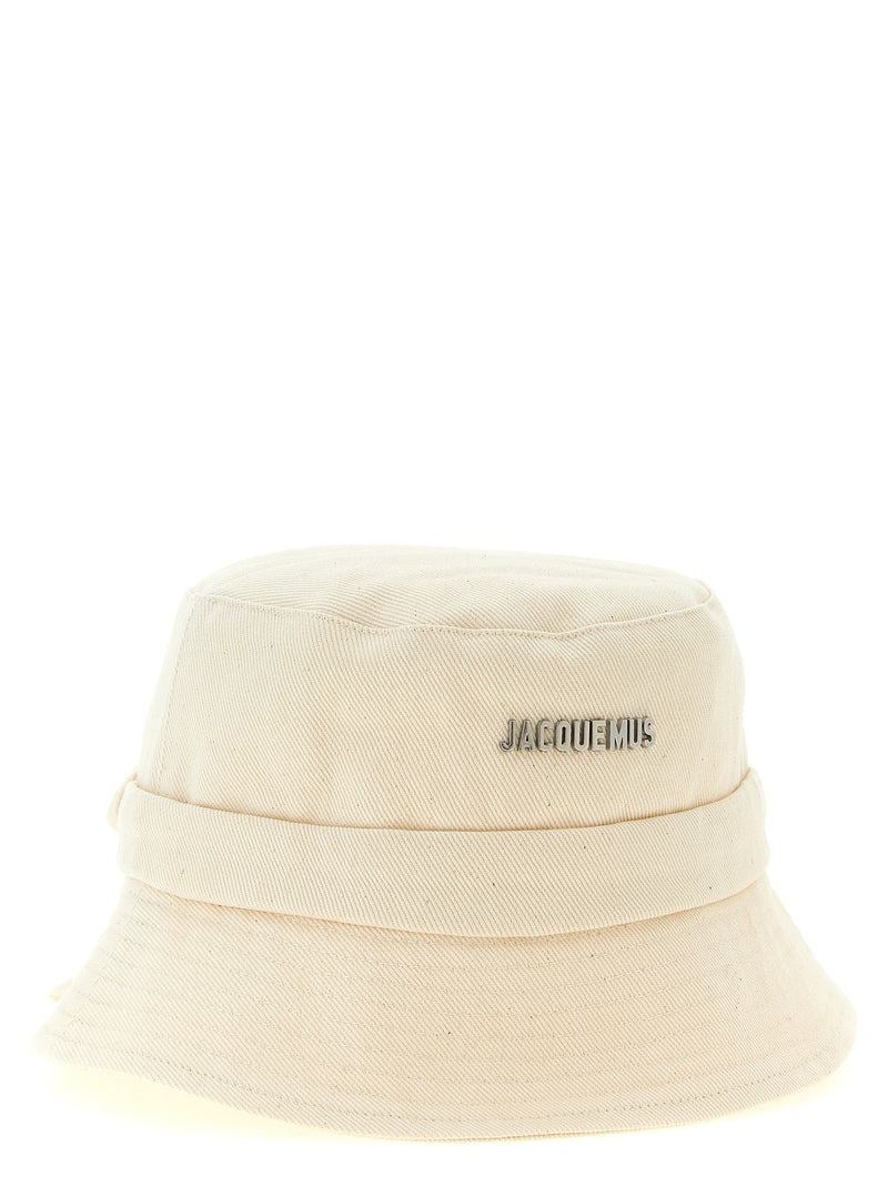 Jacquemus Le Bob Gadjo Beige Cotton Bucket Hat