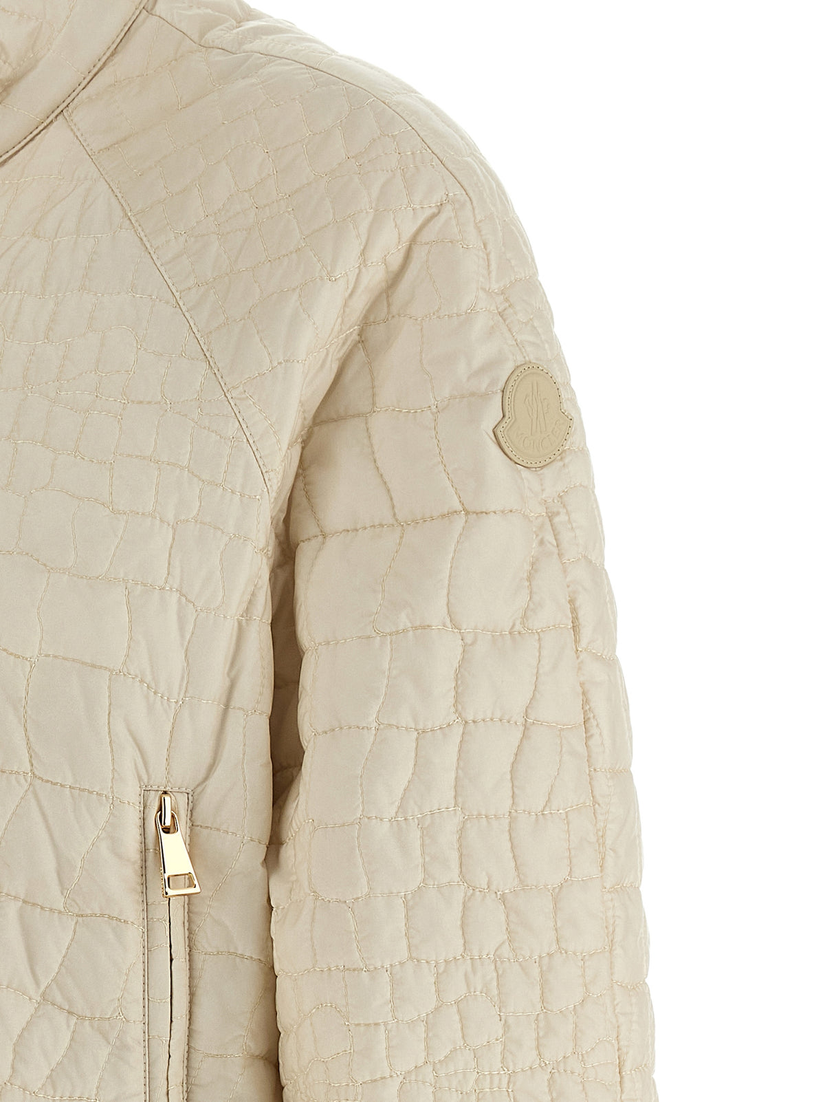 Moncler Beige Polyamide Full-Length Jacket