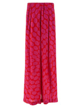 Dries Van Noten Fuchsia Viscose Casual Pants