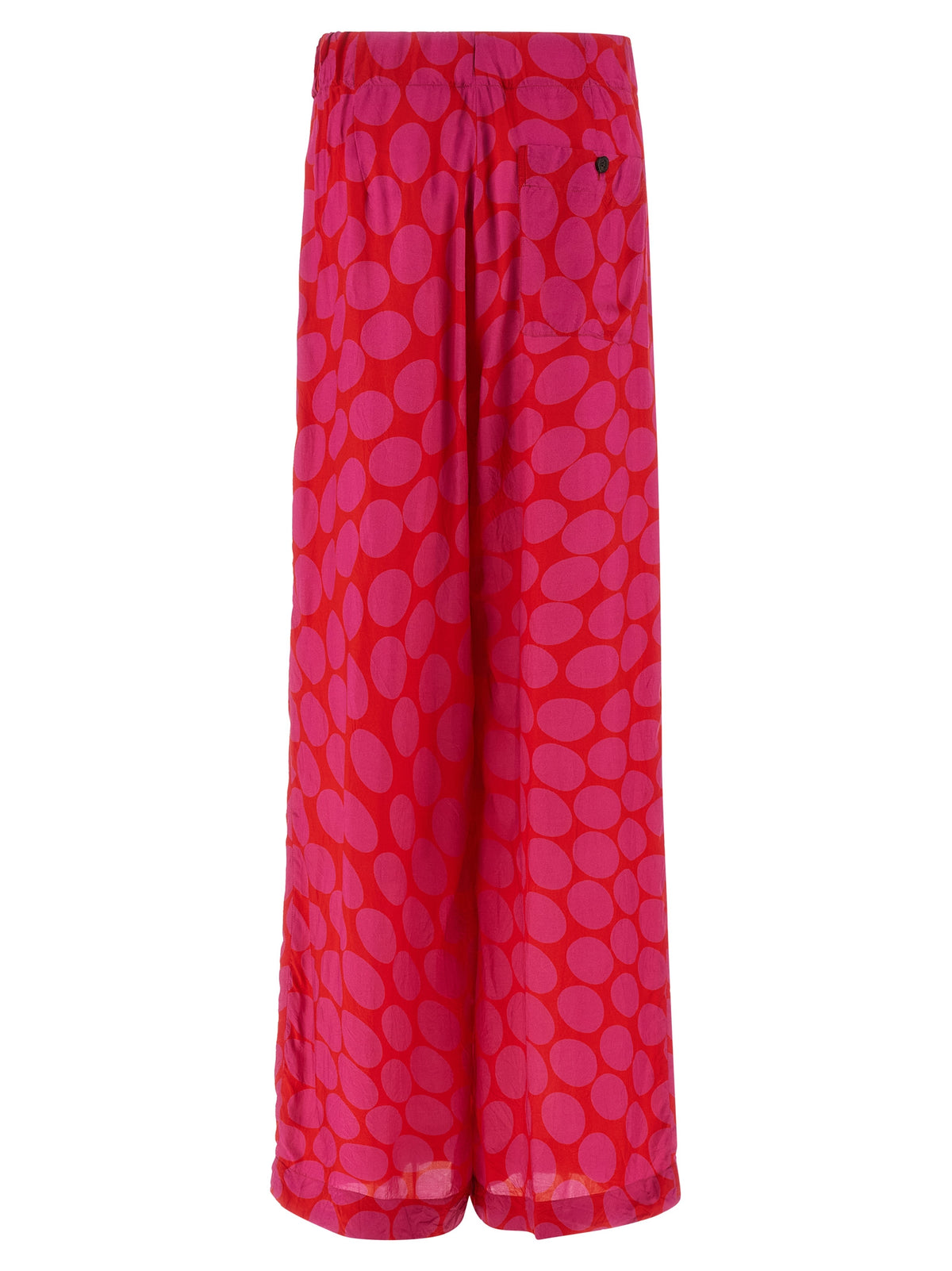 Dries Van Noten Fuchsia Viscose Casual Pants
