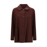 'S Max Mara Bordeaux Wool Oves Aries Coat