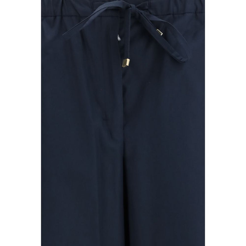 'S Max Mara Blue Cotton Casual Pants