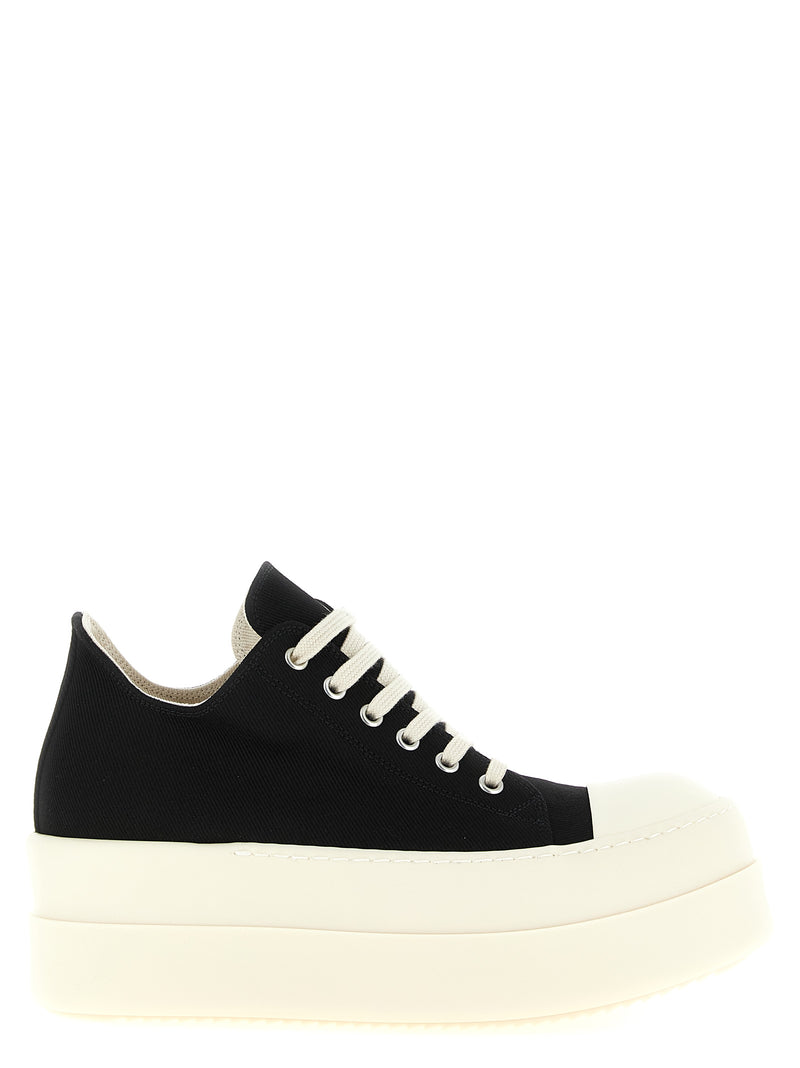 DRKSHDW Black Cotton Chunky Sneakers