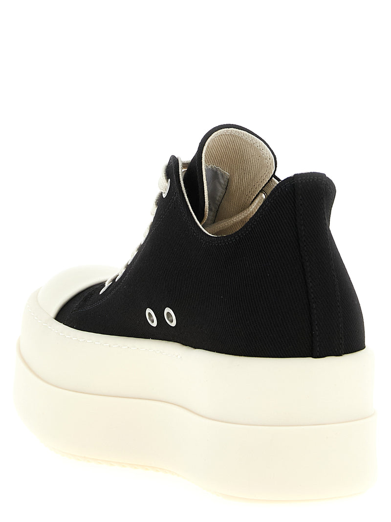 DRKSHDW Black Cotton Chunky Sneakers