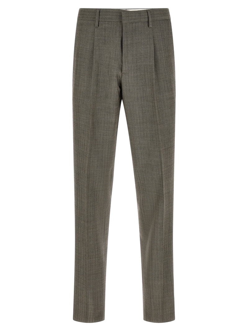Lardini Gray Virgin Wool Two-Piece Suit
