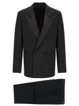 Lardini Black Virgin Wool Tuxedo