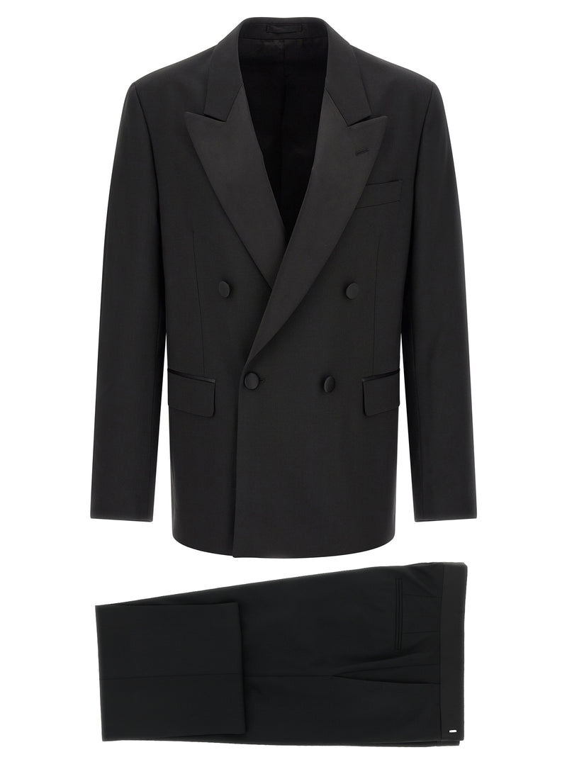 Lardini Black Virgin Wool Tuxedo for Men