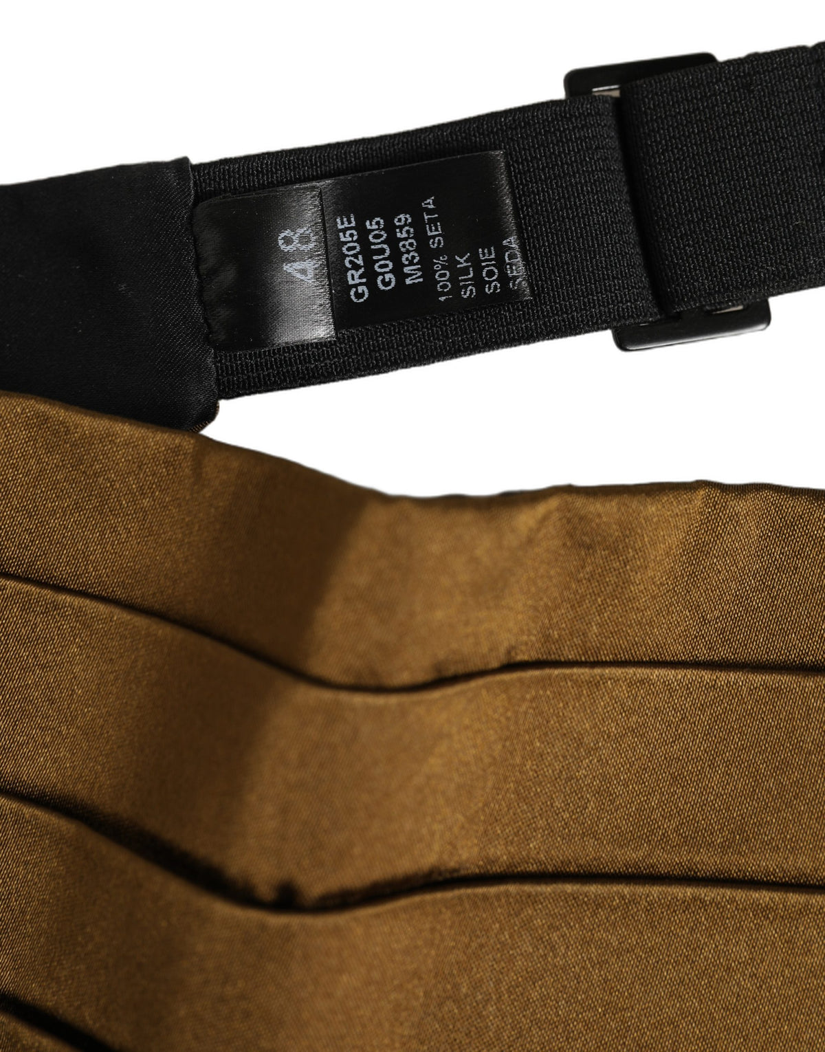 Dolce & Gabbana Brown Men 100% Silk Cummerbund