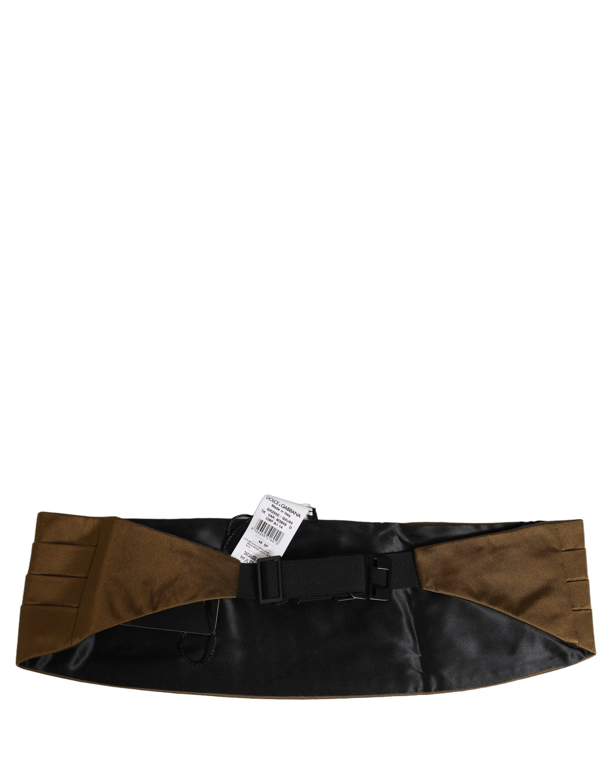Dolce & Gabbana Brown Men 100% Silk Cummerbund