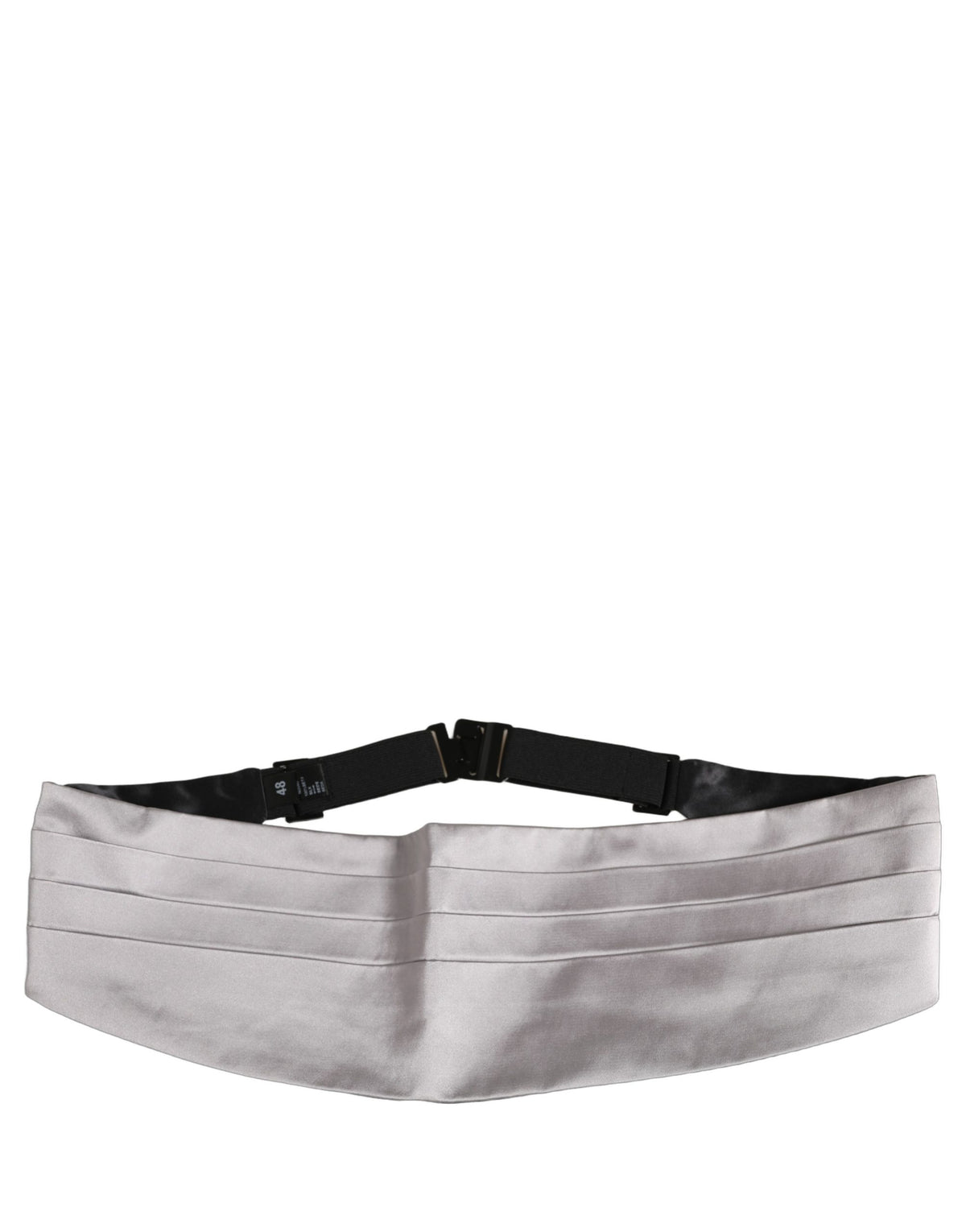 Dolce & Gabbana Gray Men 100% Silk Belt Waist Cummerbund
