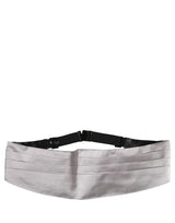 Dolce & Gabbana Gray Men 100% Silk Belt Waist Cummerbund