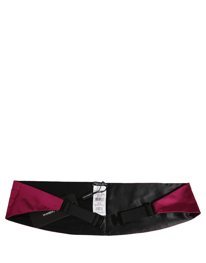 Dolce & Gabbana Burgundy 100% Silk Cummerbund for Men
