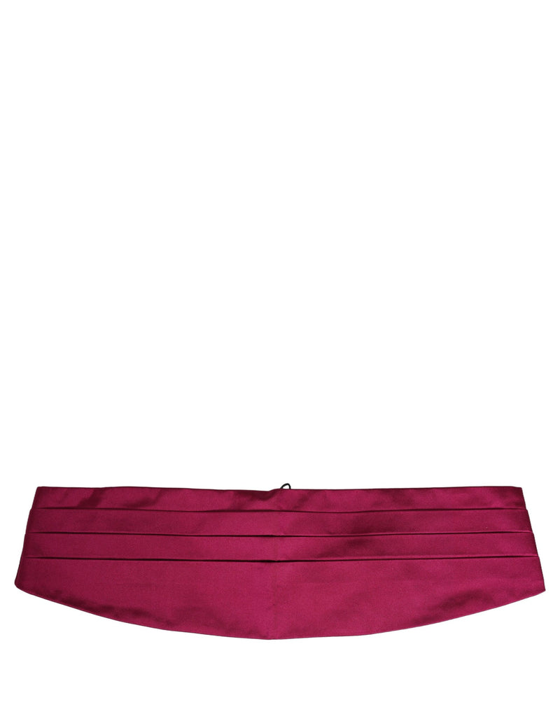 Dolce & Gabbana Burgundy 100% Silk Cummerbund for Men