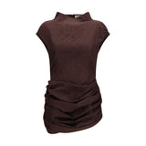 Magda Butrym Brown Cotton Casual Dress