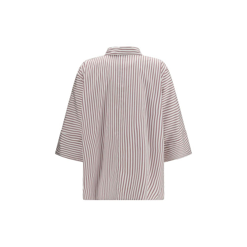 'S Max Mara Multicolor Cotton Shirt - Avenue Striped Design