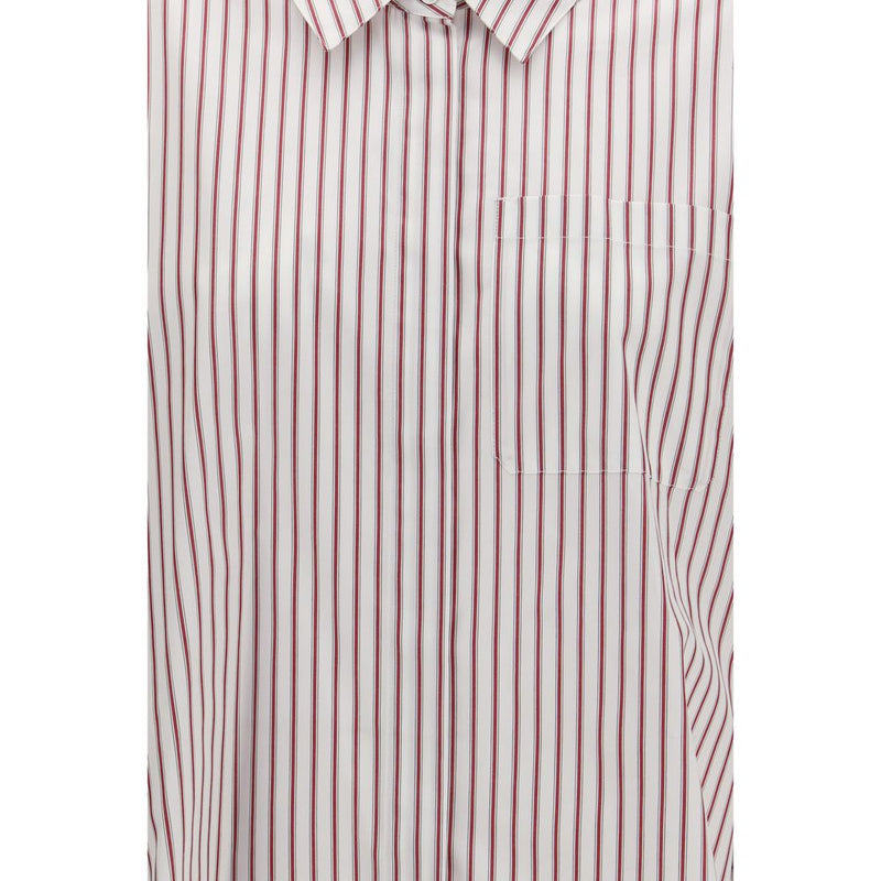 'S Max Mara Multicolor Cotton Shirt - Avenue Striped Design