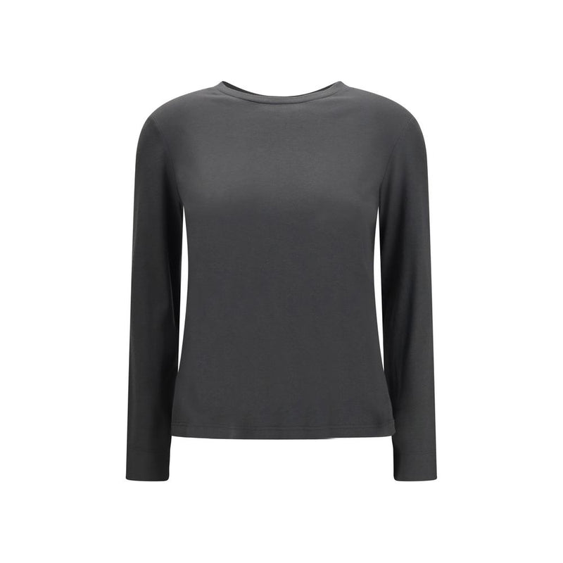 'S Max Mara Gray Cotton Long Sleeve T-Shirt