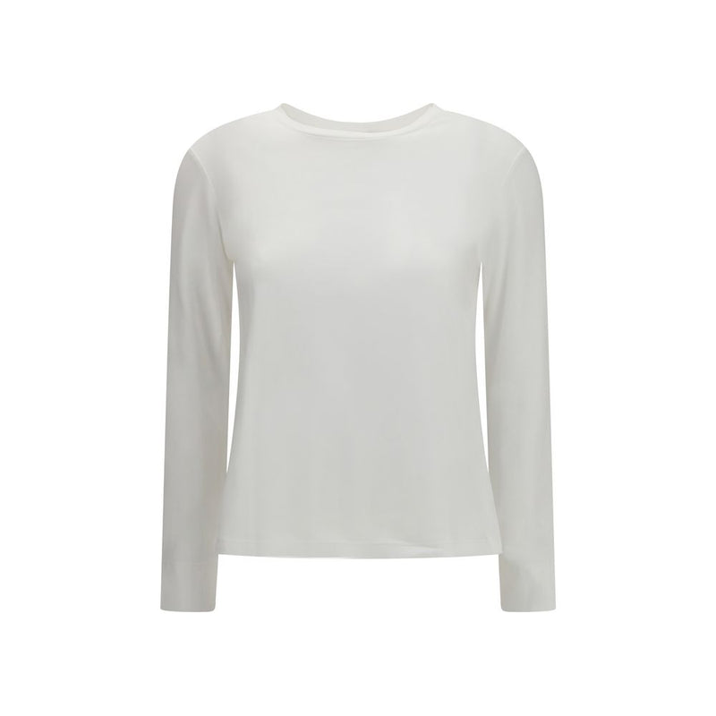 'S Max Mara White Cotton Long Sleeve T-Shirt