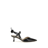 Fendi Black Calf Leather Bos Taurus High Heel Pumps