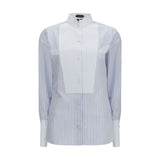 Chemise en coton à motifs bleue Tom Ford