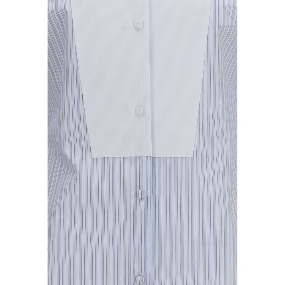 Chemise en coton à motifs bleue Tom Ford