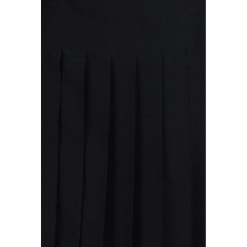 Fendi Black Silk Long Casual Dress for Women