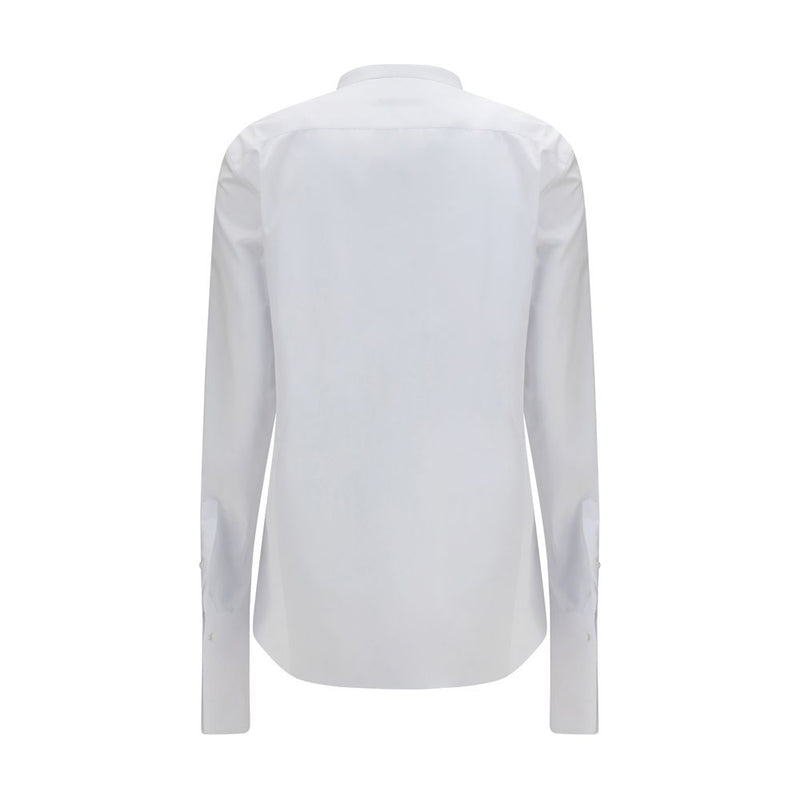 Fendi White Cotton Dress Shirt - Elegant Slim Fit