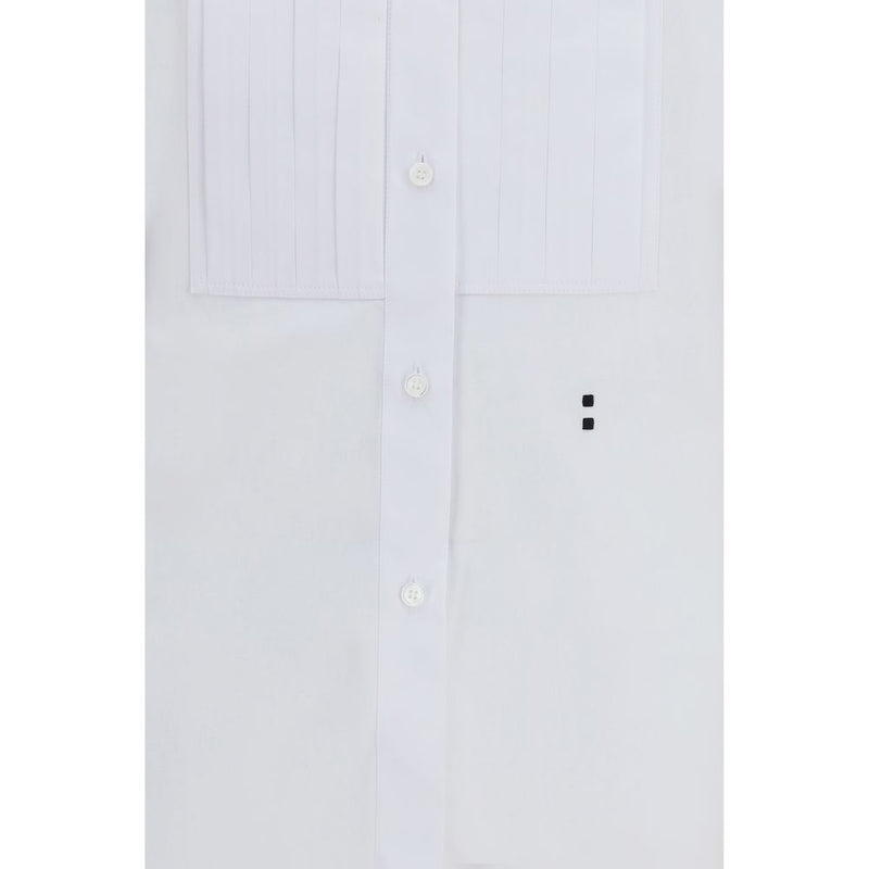 Fendi White Cotton Dress Shirt - Elegant Slim Fit
