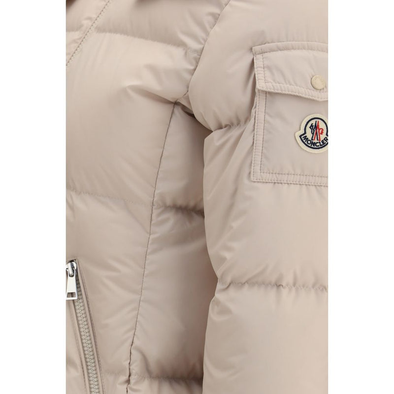 Moncler Fourmines Beige Goose Down Shell Jacket