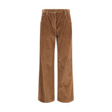 Pantalon décontracté Brunello Cucinelli en coton marron