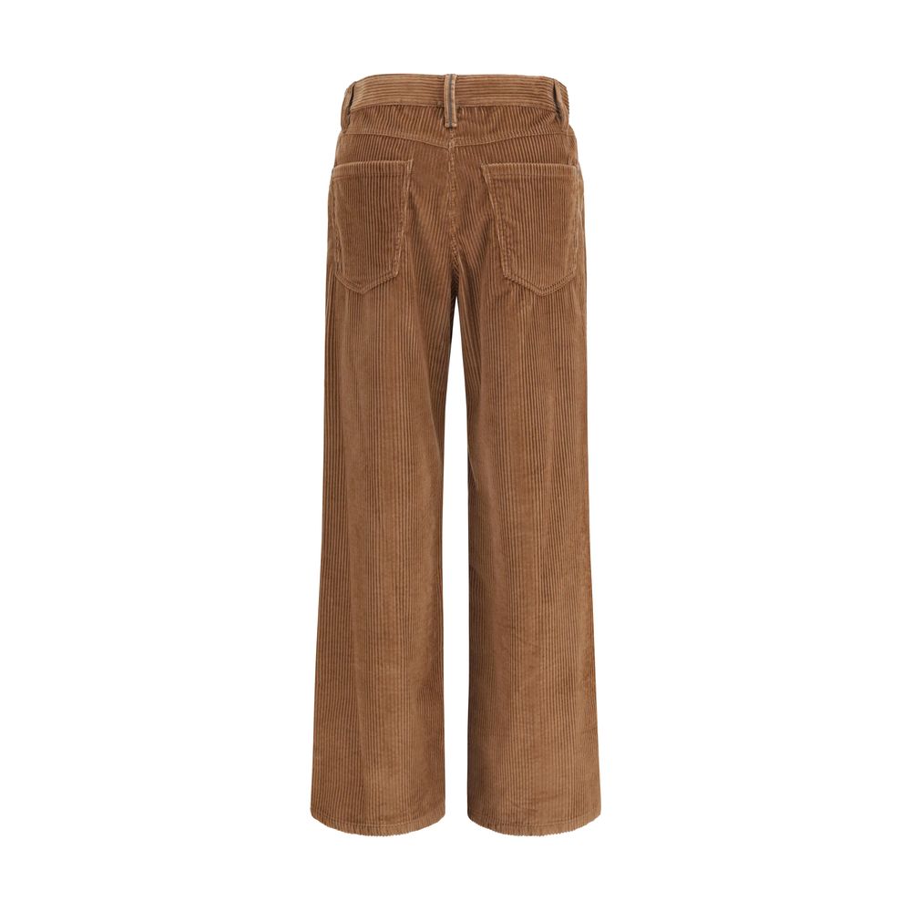Pantalon décontracté Brunello Cucinelli en coton marron