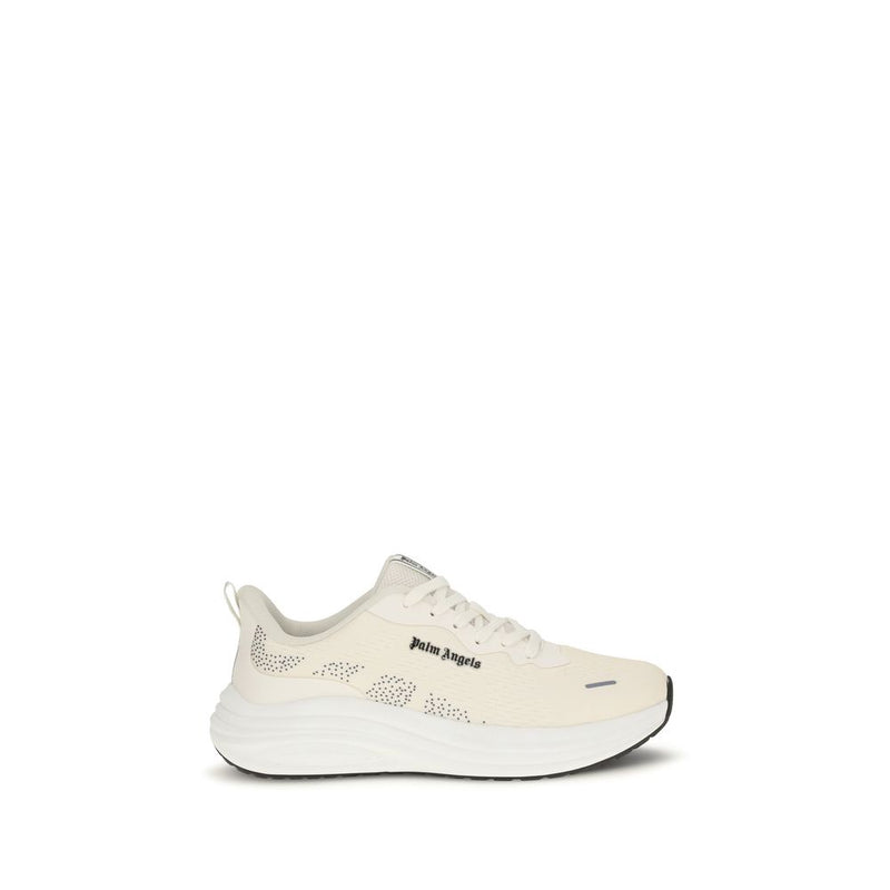 Palm Angels Beige Fabric Low Top Sneakers for Men