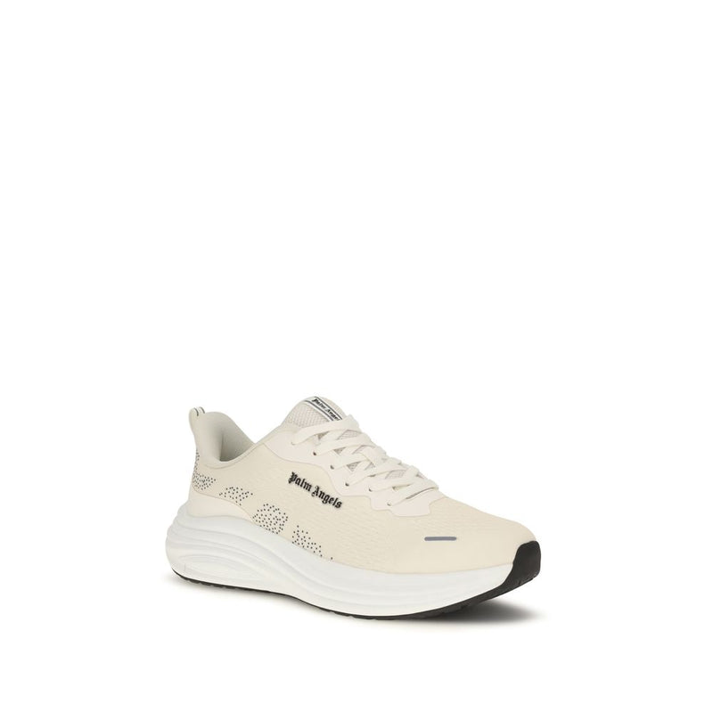 Palm Angels Beige Fabric Low Top Sneakers for Men