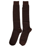 Dolce & Gabbana Men Brown Over The Calf Socks - Authentic Style