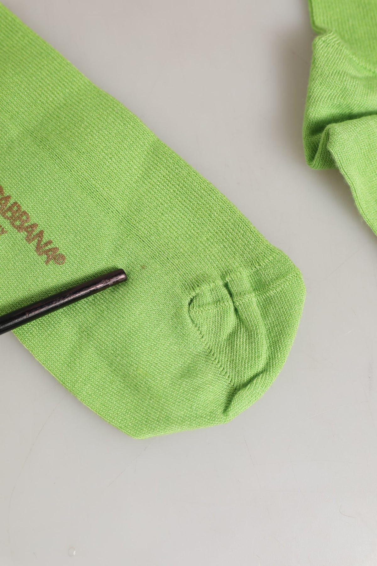 Dolce & Gabbana Men Green Viscose Over The Calf Socks