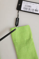 Dolce & Gabbana Men Green Viscose Over The Calf Accessory Socks