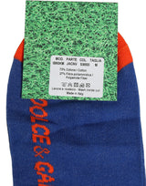 Dolce & Gabbana Men Multicolor Cotton Mid Calf Accessory Socks