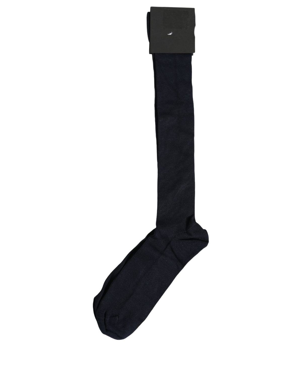 Dolce & Gabbana Men Dark Blue Viscose Over The Calf Socks