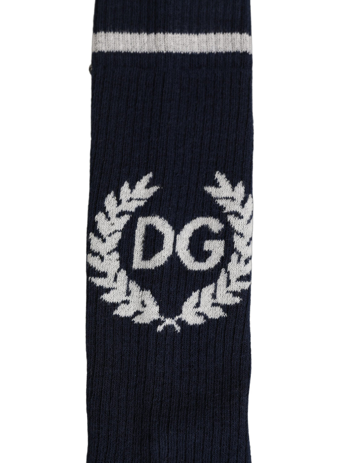 Dolce & Gabbana Men Navy Blue DG Logo Mid Calf Socks