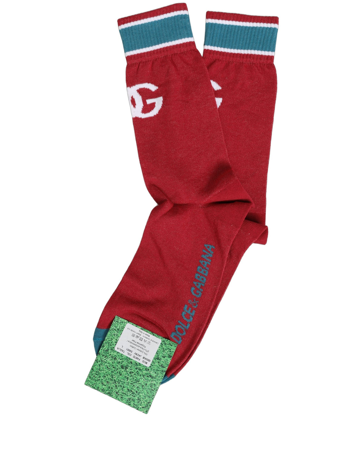 Dolce & Gabbana Men Multicolor Cotton Mid Calf Socks
