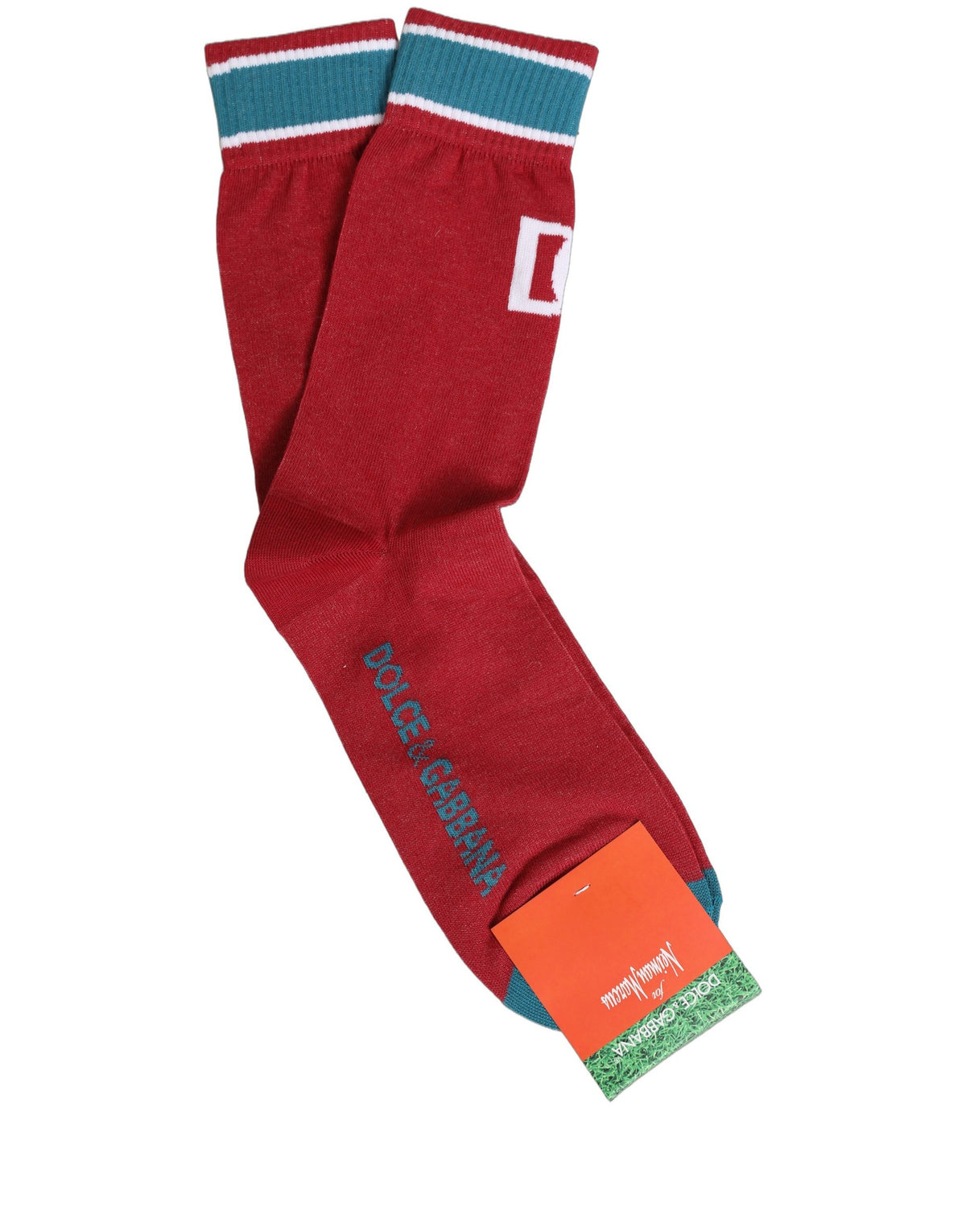 Dolce & Gabbana Men Multicolor Cotton Mid Calf Socks