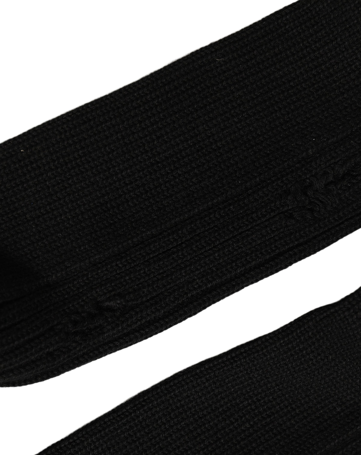 Dolce & Gabbana Men Black Cotton Distressed Mid Calf Accessory Socks