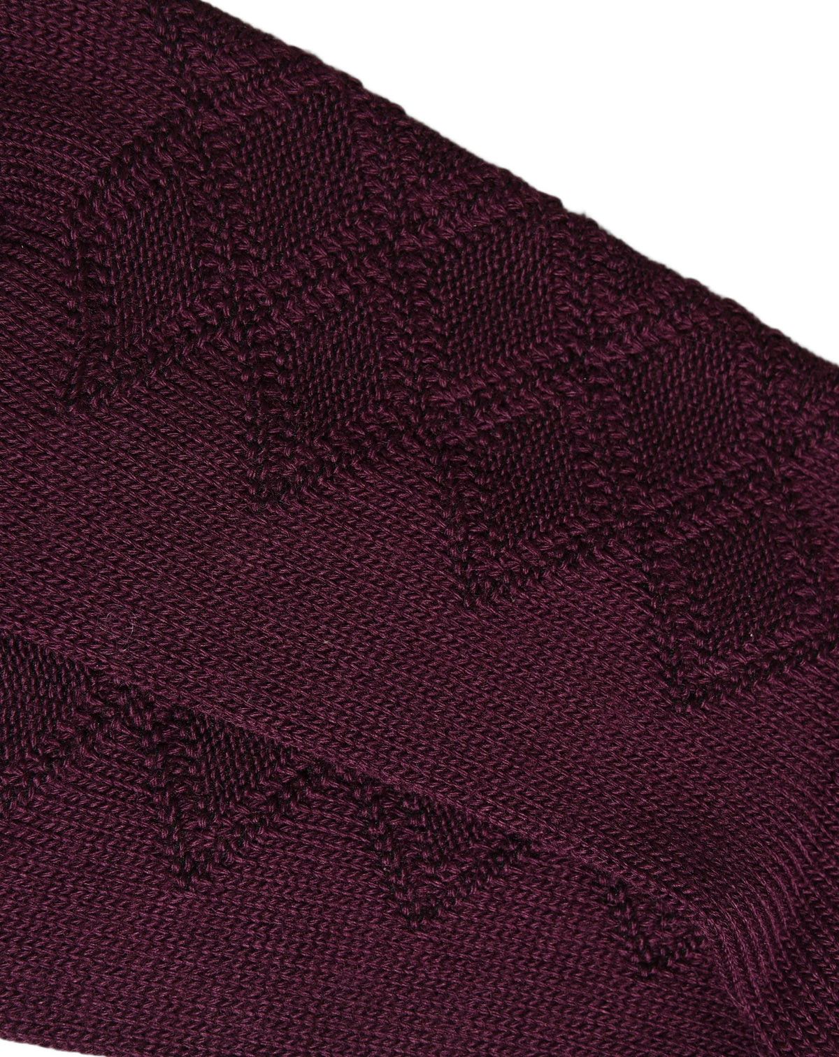 Dolce & Gabbana Burgundy Wool Crest Logo Knee High Accessory Socks