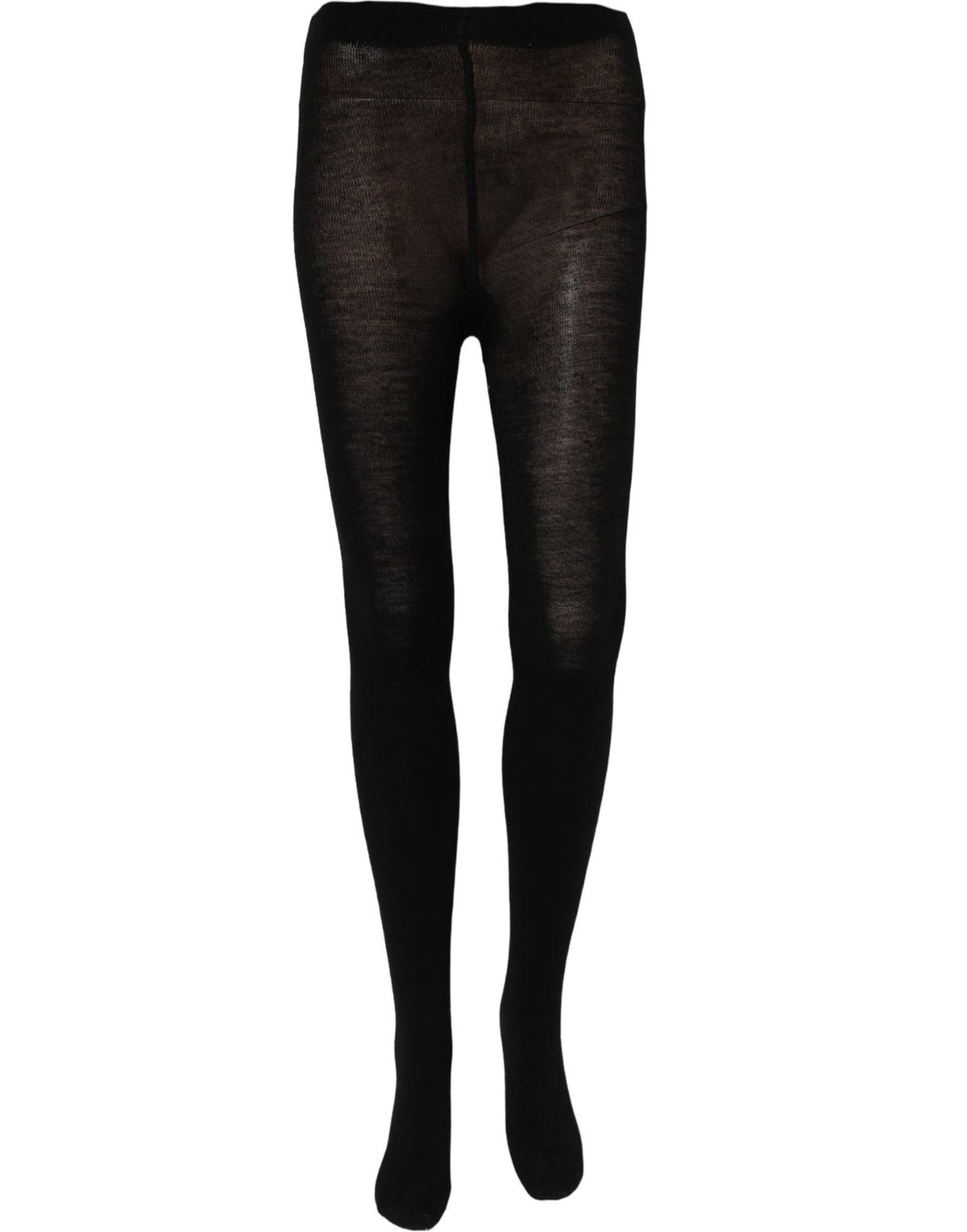 Dolce & Gabbana Black Wool Stretch Tights for Women