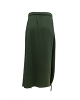 Valentino Garavani Women Silk Skirt in Dark Green