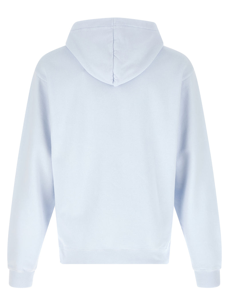 Jacquemus Le Hoodie Gros Grain Light Blue Cotton Sweatshirt