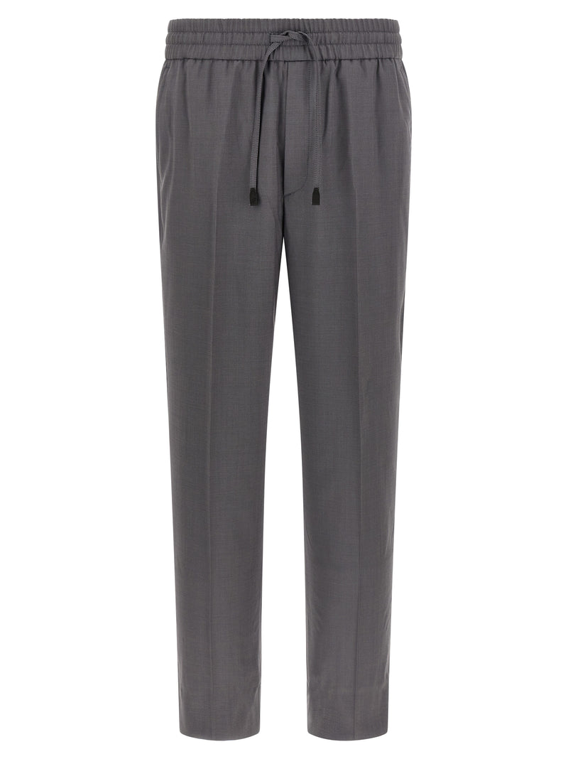 Brioni Asolo Gray Wool Casual Pants for Men